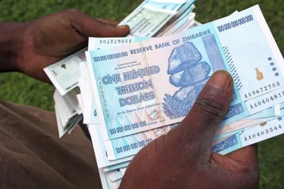 a.....1 - W Zimbabwe 1$ = 35 trylionów w lokalnej walucie. ( ͡° ͜ʖ ͡°)ﾉ⌐■-■

#hehes...