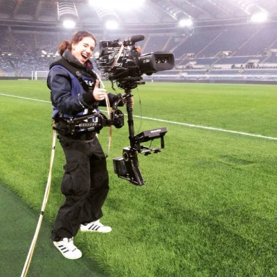 k.....5 - Panasonic P2HD 3D na meczu Roma - Milan.
#kameraboners #filmowanie #steadi...