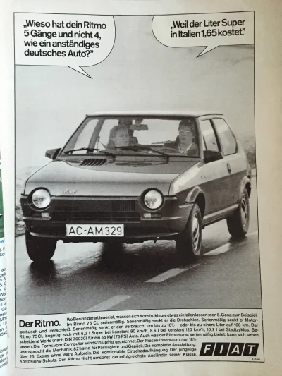 ropppson - Stara reklama Fiata. 1981r
#fiat #ritmo #samochody #motoryzacja #80s