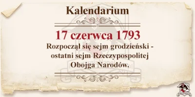 ksiegarnia_napoleon - #sejm #rozbiorypolski #kalendarium