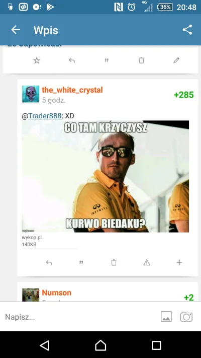 Trader888 - @thewhitecrystal 

Wieśniak zwraca komuś uwagę szybko chowając słomę w bu...