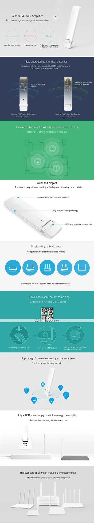 kontozielonki - Wzmacniacz Wi-Fi Xiaomi Amplifier 2 za 4,99$ z darmową wysyłką 

Wc...