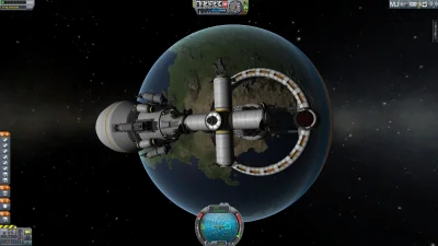 PsichiX - Orbital Space Station wraz z zadokowanym pierwszym z czterech łazików :3

...
