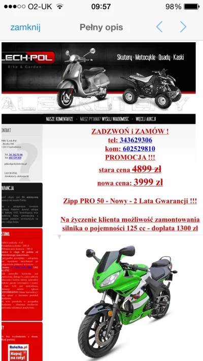 S.....Q - Za 5300 cebulionów można kupić nowe #motocykle125 do zarejstrowania na pasz...