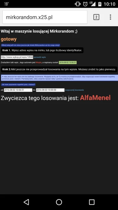 W.....o - Uwaga, uwaga. Szczęśliwym zwycięzcą zostaje @AlfaMenel Gratuluję (⌐ ͡■ ͜ʖ ͡...