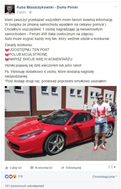 text - Jak tworzy się popularne profilne na FB? Można pracowac miesiacami, albo wykor...