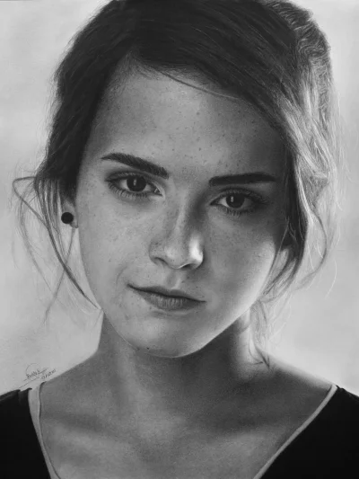 tomasz-szalanski - Emma Watson jak malowana a właściwie to narysowana ołówkiem 

#b...