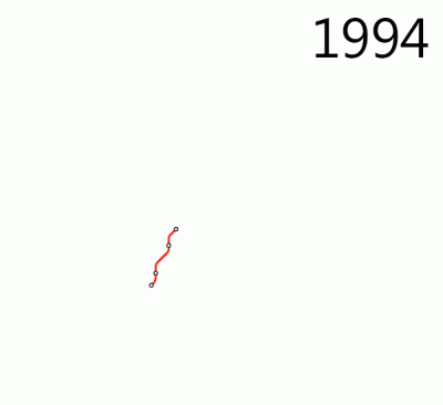 dev0n - Metro w Szanghaju w latach 1994-2014
#ciekawostki #swiat #chiny