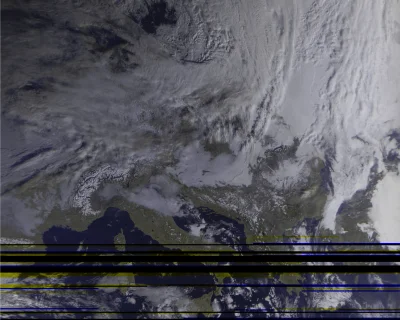 leoha - Odebrałem w końcu zdjęcie z rosyjskiego satelity meteorologicznego Meteor M2,...
