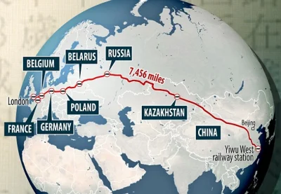 A.....1 - Towarowe połączenie kolejowe z Pekinu do Londynu (otwarte w styczniu 2017)
...