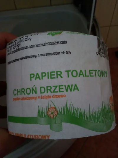 PonuryMruk - Papier ekologiczny z Carrefour, niby chroni drzewa ale moje dupsko nieko...