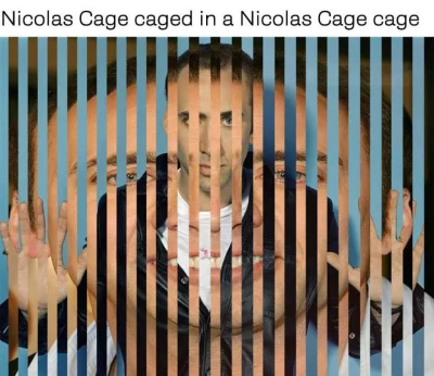 dejadeja - Nicolas Cage in a cage!