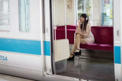 ama-japan - Ładna nieznajoma w pociągu 

#ladnapani #azjatki #japonki #gentlemanboner...