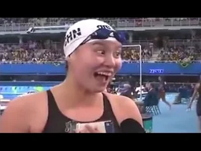 thekrepa - Reakcja 20-letniej pływaczki z Chin, która dowiedziała się od reporterki, ...