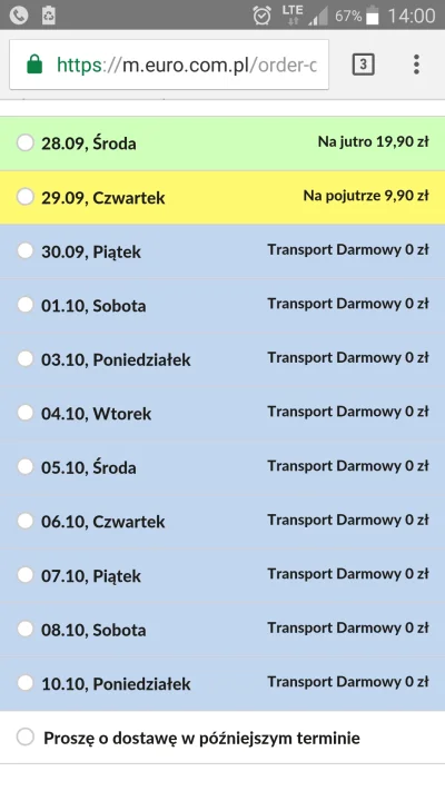 jaro07 - Trochę smieszni sa. Dobrze, że wcześniej zamówiłem z odbiorem w sklepie. 

#...