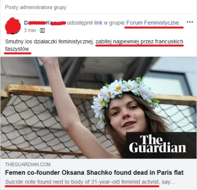 wojna_idei - Działaczka feministyczna znaleziona martwa, a wraz z nią list pożegnalny...