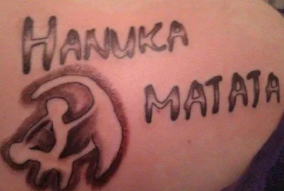 Aviendha - @adios: i jeszcze machnijmy sobie tatuaże Hanuka Matata ^^