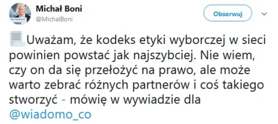 4Temeria - Po głosowaniu za #ACTA2 Michał Boni chce się zajmować pisaniem Kodeksu Ety...