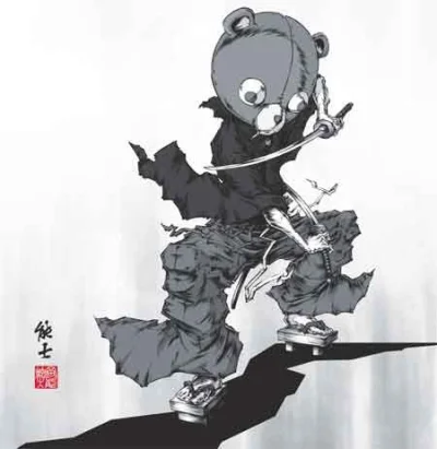 xoracy - @qqwwee: Jinnosuke aka Kuma / Afro Samurai