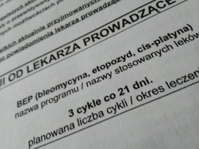 marcobolo - Jakby kogoś interesowało, jak wygląda chemioterapia po nawrocie nasieniak...