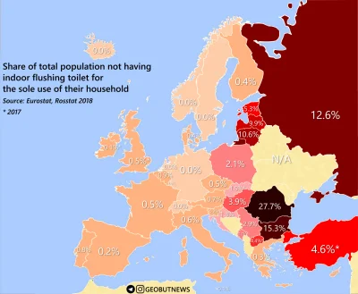 A.....1 - #mapy #ciekawostki #srajzwykopem

Jaki odsetek mieszkańców danego kraju n...