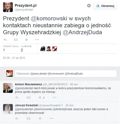 kwakwa - Pany, co sie dzieje na twitterze komorowskiego???
#polityka #polska #hehesz...