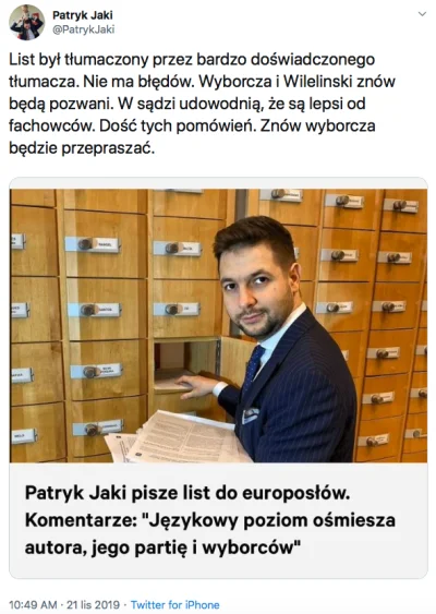 Wotto - wow, z bagnetem na czołgi :))))))))
https://twitter.com/PatrykJaki/status/11...