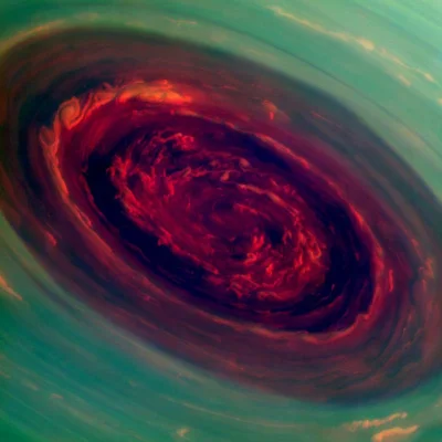 Zdejm_Kapelusz - Biegun Północy Saturna.

#astrofoto #astronomia #kosmos #nasa #cie...