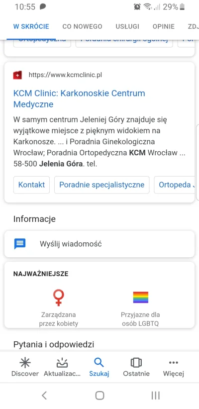 Endrius - Najważniejsze informacje o szpitalu wg Google.