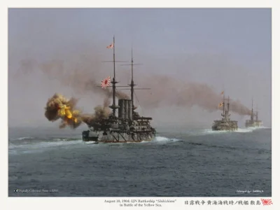 Mleko_O - #historiaiwojskowosc 

Pancernik "Shikishima" prowadzi ostrzał w czasie b...