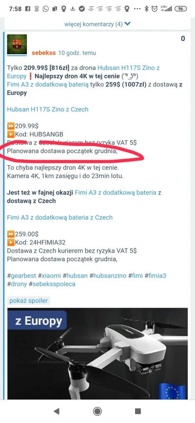 sebekss - @Brudne_Mysli: nie no, planowana dostawa Hibsana początek grudnia, tak jak ...