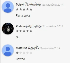 frastrat - Przy wyborze aplikacji na #android zawsze kieruję się opiniami z #googlepl...