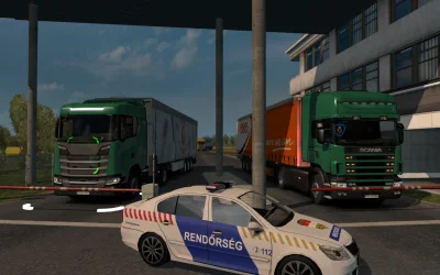 bartiprog - Na granicy madziarskiej spotkałem młodszego braciszka.
#ets2 #scania #eu...