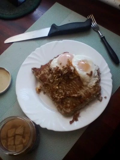 anonymous_derp - Dzisiejsze śniadanie: Mielona szynka wieprzowa smażona na maśle klar...