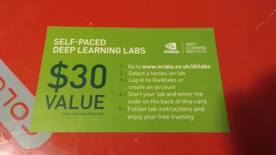 xerxes931 - #rozdajo kupon na 30$ do Nvidia Deep Learning Labs - upoważnia do odbycia...