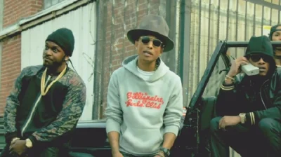 SiekYersky - only Pharrell can wear that hat and still be able to hang with hood nigg...