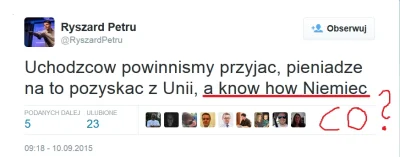 bezprzewodowyAndrzej - @BielyVlk: Przypomnę tylko co wrzucił Petru na swojego Twitter...