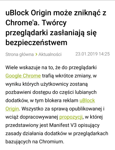 Ziombello - Wtedy Chrome zniknie z mojego peceta.

Dziękuję bardzo.


#chrome #ublock...