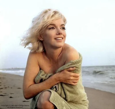 Zdejm_Kapelusz - Koloryzowane zdjęcie Marilyn Monroe.

#fotografia #film #kino #cie...