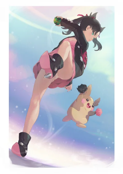bakayarou - #randomanimeshit #pokemon #marnie #pantsu #animeart #pixiv #anime #