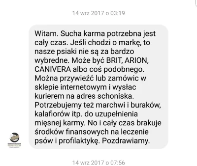 Triplesix - @Quear: wysyłałem im karmy w 2017, schronisko miało być zlikwidowane do k...