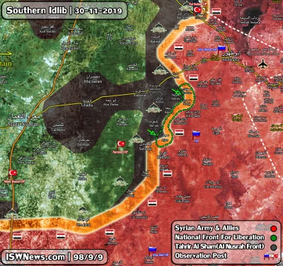 K.....e - Najnowsza mapa z ofensywy w "Wielkich Idlibie".

30 Listopada 2019.

#w...
