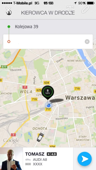 Kiersno - Kuuurła kiedyś to było. Początki #uber teraz to już tylko jeżdżące 24/7 nud...