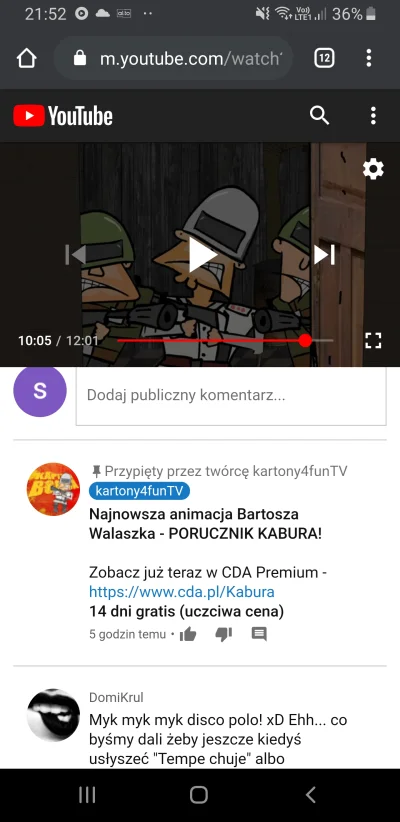 SKYFander - Ciekawe, dzisiaj w komentarzach pod odcinkami bomby na kanale 4fun przypi...