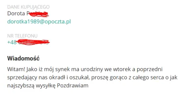 j.....y - Uważajcie na takie #madki Kupują coś u Was na #allegro. Wybierają płatność ...