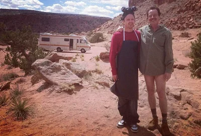 ColdMary6100 - Aaron Paul i Bryan Cranston na planie serialu #breakingbad
#wejscieod...