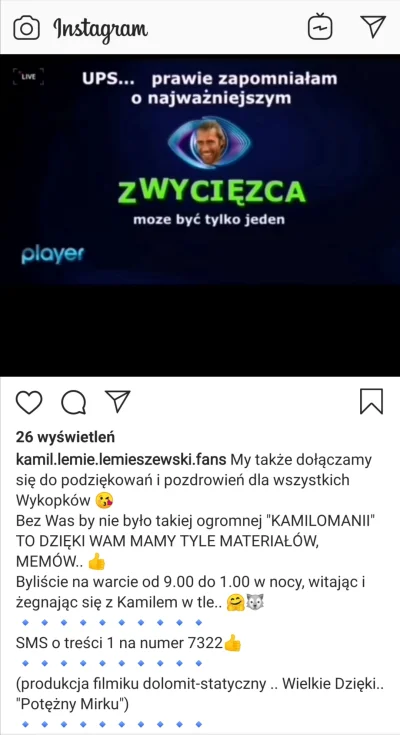 kimi38 - Szacun i podziękowania dla wszystkich Wykopków za trzymanie #muremzakamilem ...