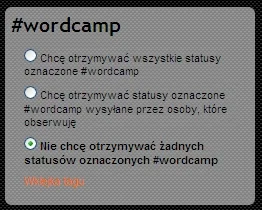 firefox - #wordcamp polecam. tag czytam na stronie tagu, a na kokpicie mam porządek. ...