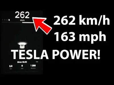 doges - Speed test - Tesla 3.
262km/h w 44.2 sekundy. 
Robi to wrażenie. 
Chce ją ...
