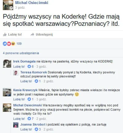 RobotKuchenny9000 - Antykościelny KOD idzie na koderkę. 
Czaicie?! KODERKĘ xD

SPO...